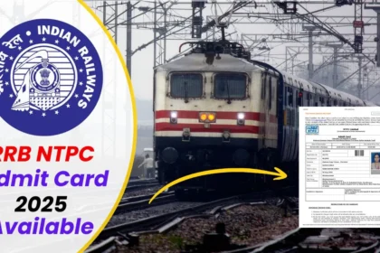 RRB NTPC 12th Level Recruitment 2024 Admit Card and Exam city out check now